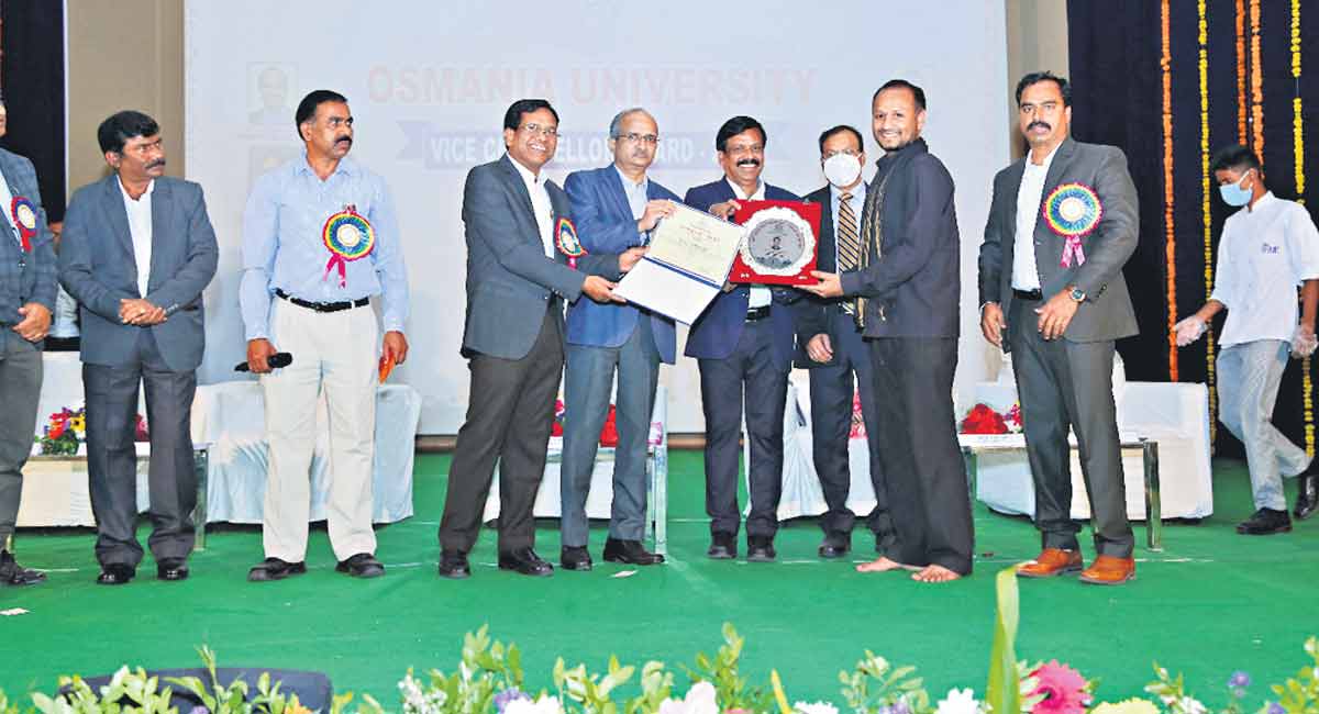 Osmania University presents VC’s Research Awards