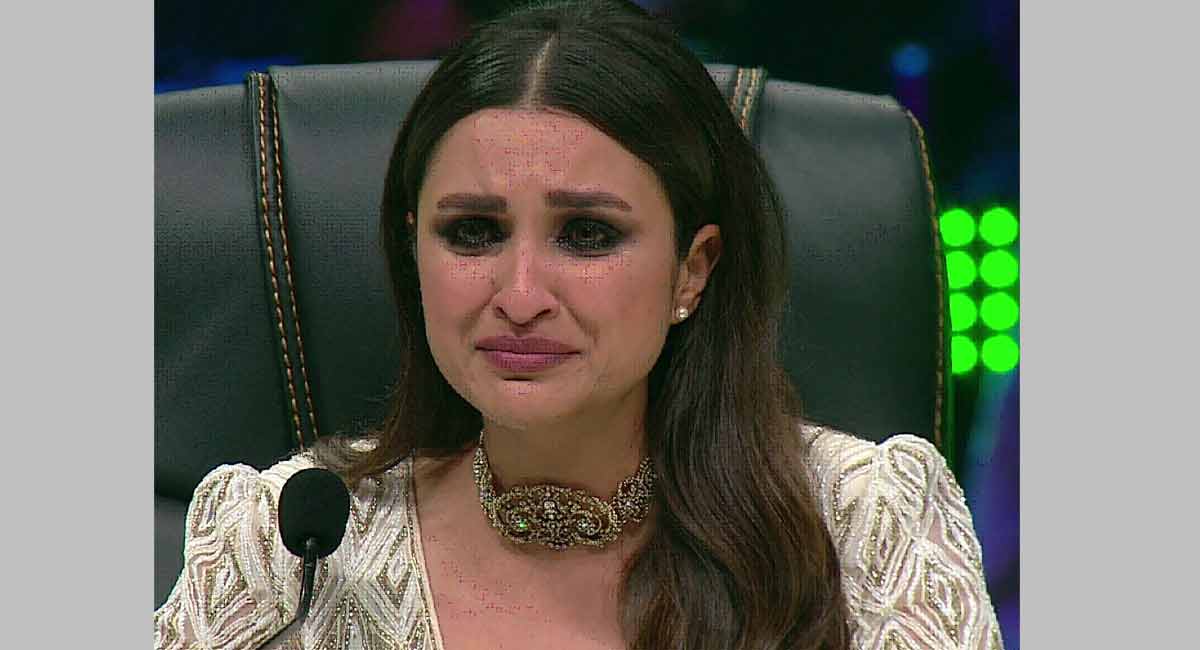 Parineeti Chopra breaks down on talent show