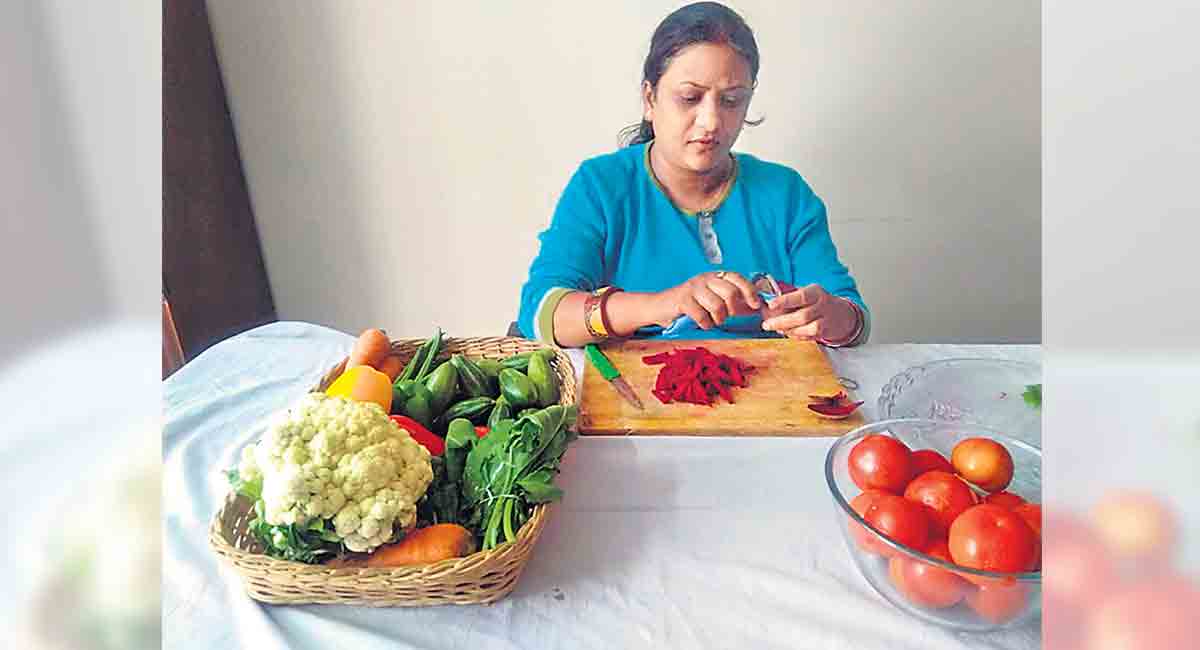 Hyderabad: Meet Parramita from Sainikpuri who supplies freshly cut vegetables