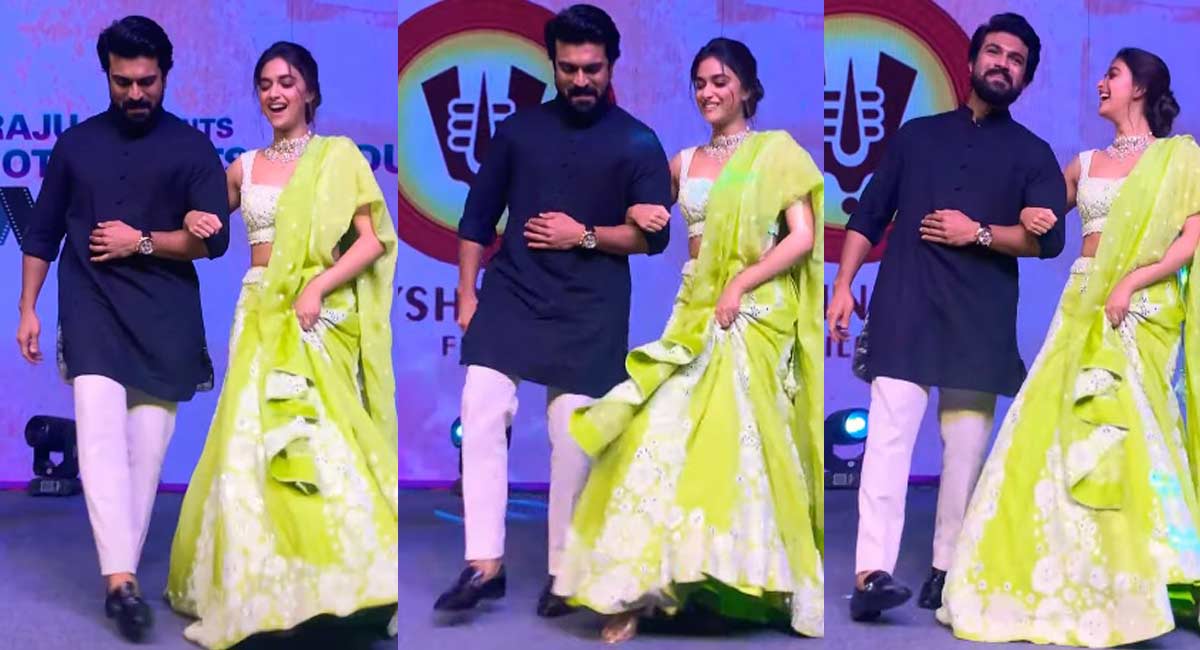 Watch: Ram Charan, Keerthy shake a leg at ‘Good Luck Sakhi’ event