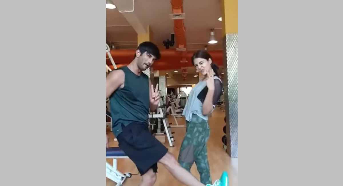 Rhea shares throwback gym video on Sushant’s birth anniversary