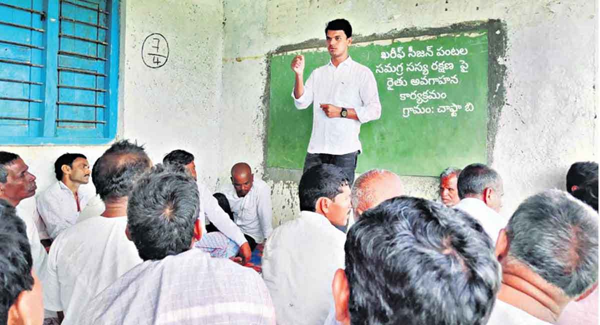 Sangareddy: AEO’s innovative move boosts income of farmers