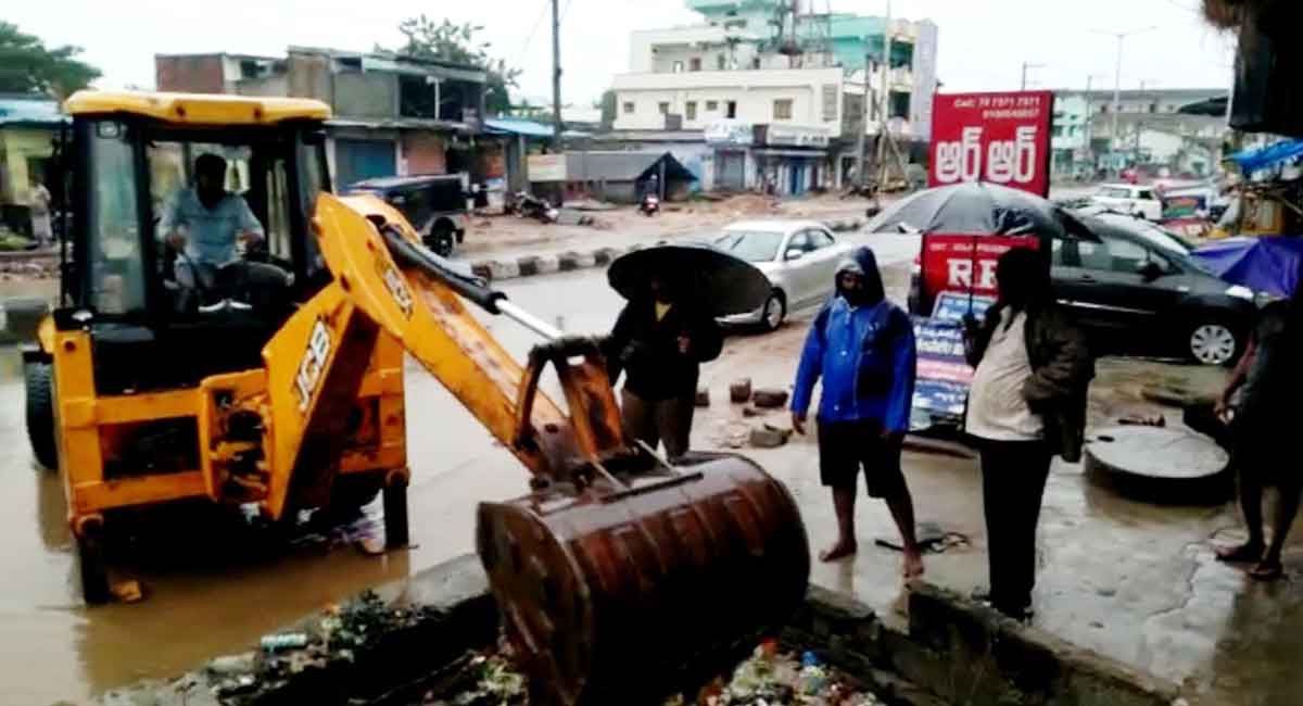 Additional Collector visits inundated colonies in Suryapet