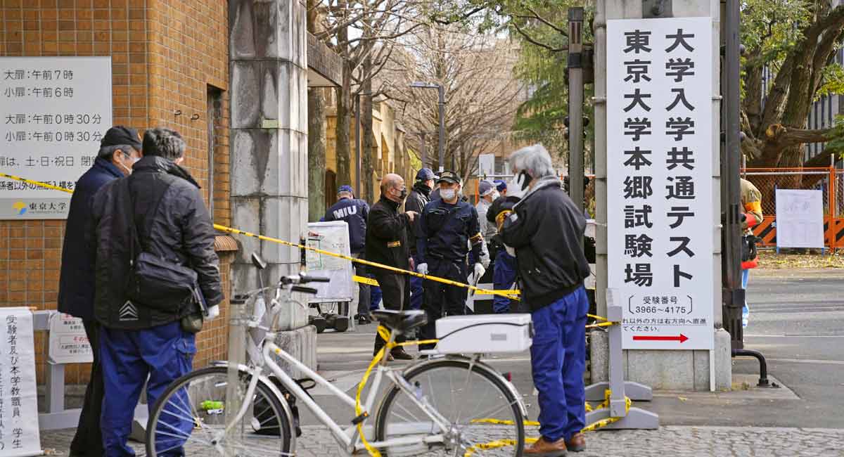 Teenager arrested in stabbing near Japan entrance exam venue