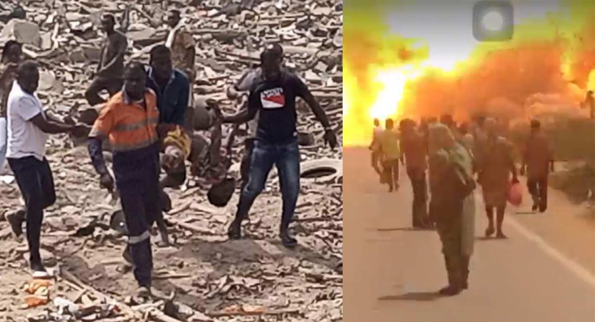Watch: At least 17 people killed by truck explosion in Ghana