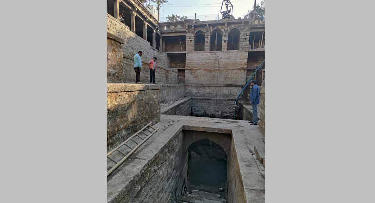 Bansilalpet stepwell gets ready for new lease of life