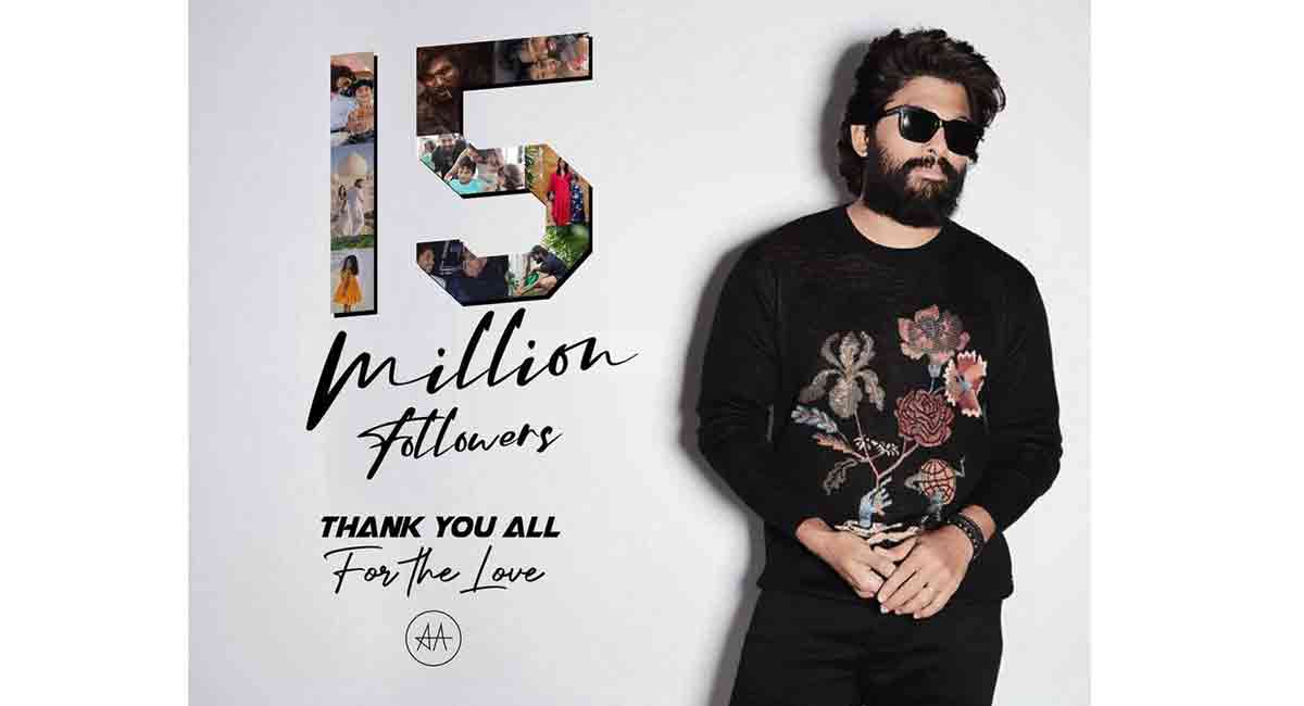 Allu Arjun is the most followed Telugu actor on social media
