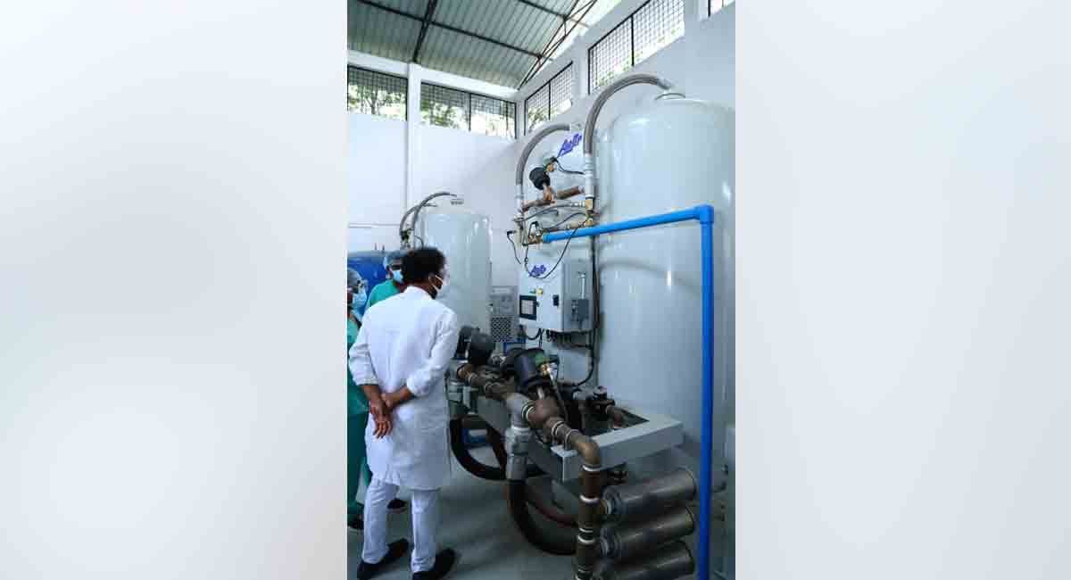 Two PSA oxygen plants at MGM Hospital will be functional soon: Srinivasa Rao