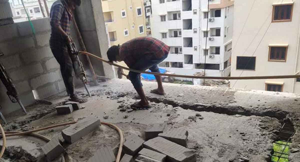 Hyderabad: Seven unauthorised buildings razed