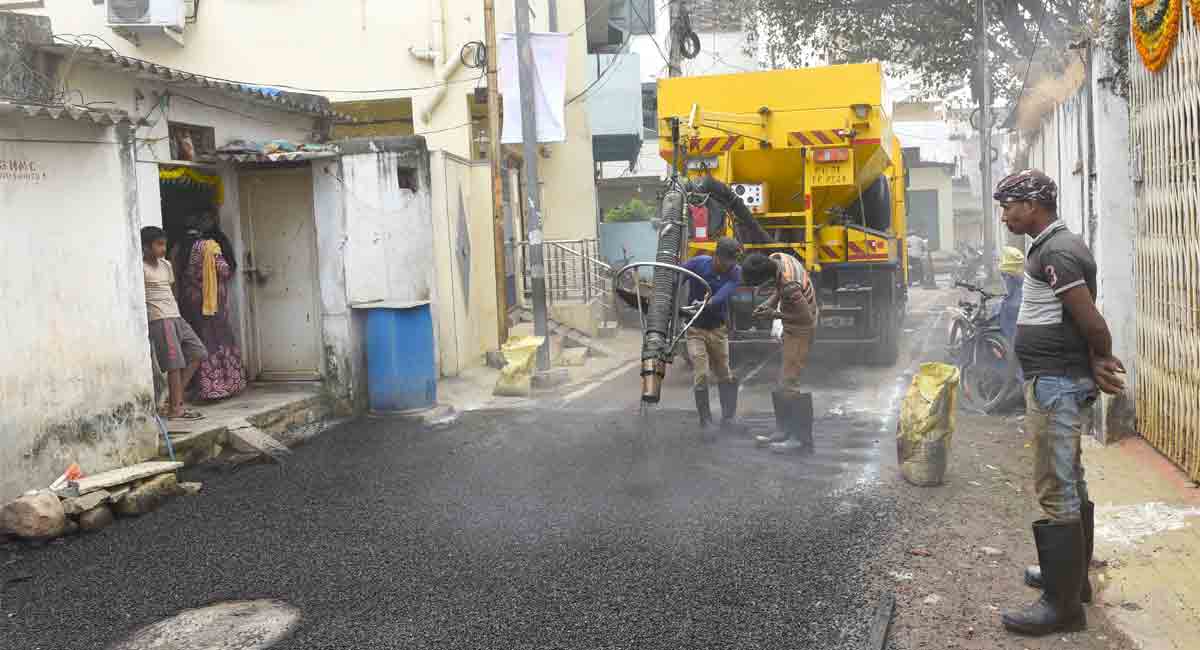 GHMC on making motorable roads