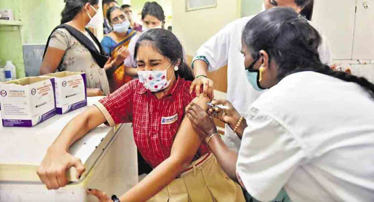 Over 1 crore teens between 15-18 yrs receive 1st vaccine dose