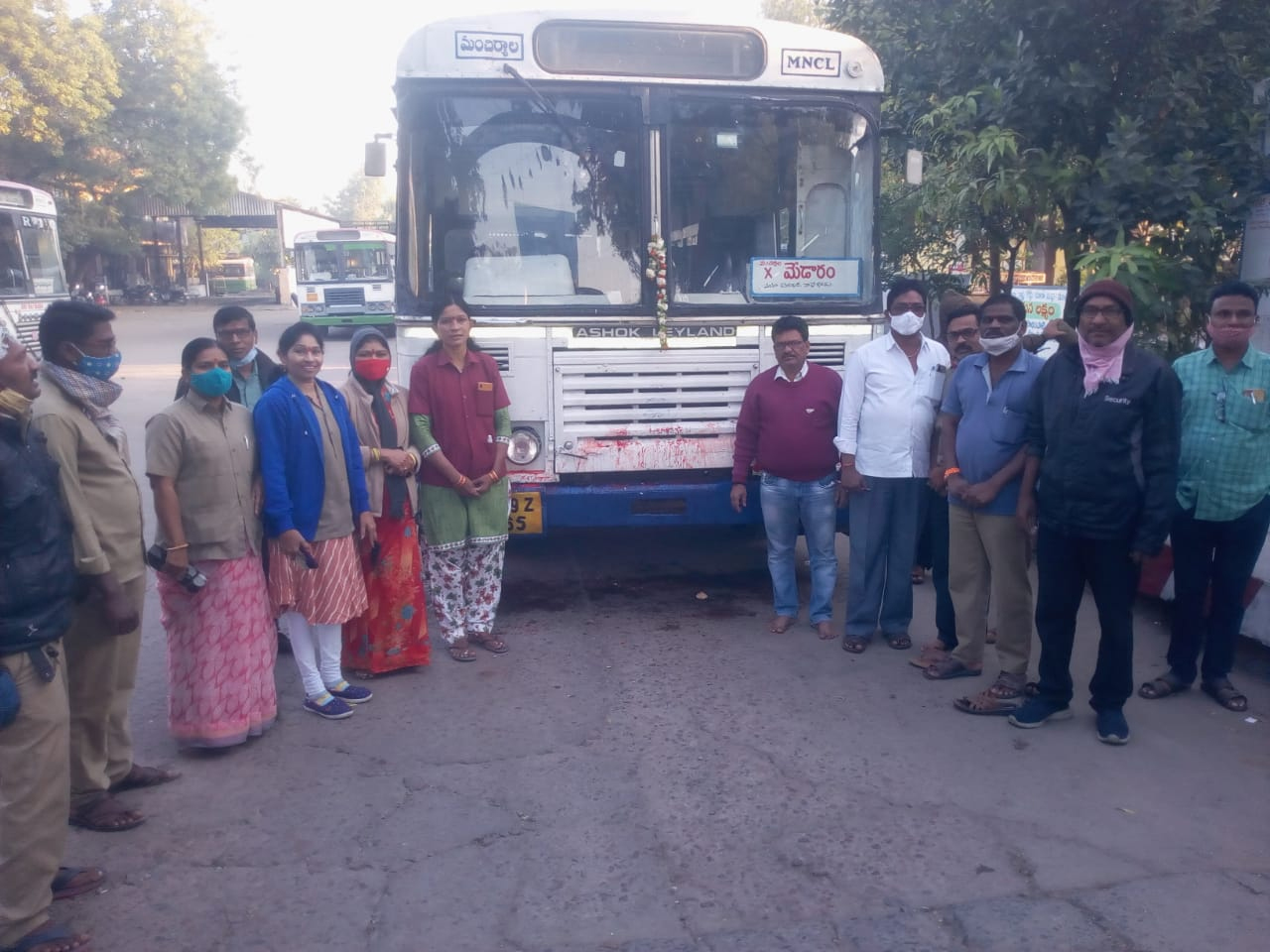 TSRTC commences bus services from Mancherial to Medaram
