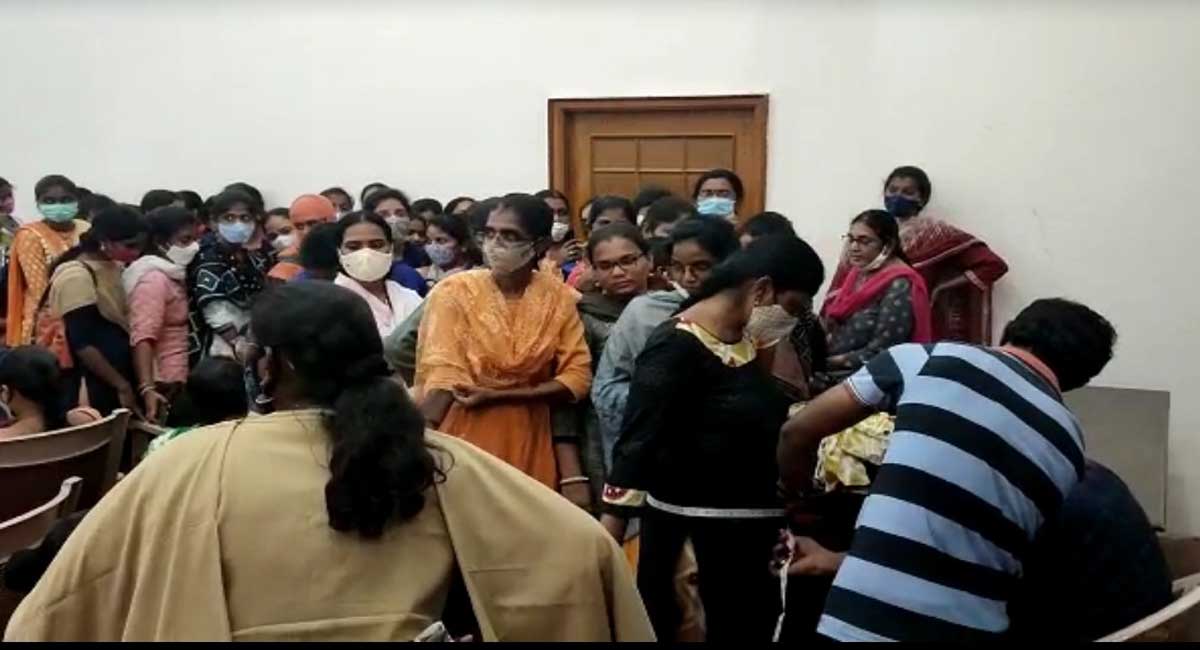 Video of male tailor taking dress measurements of women constables leaves AP police red-faced