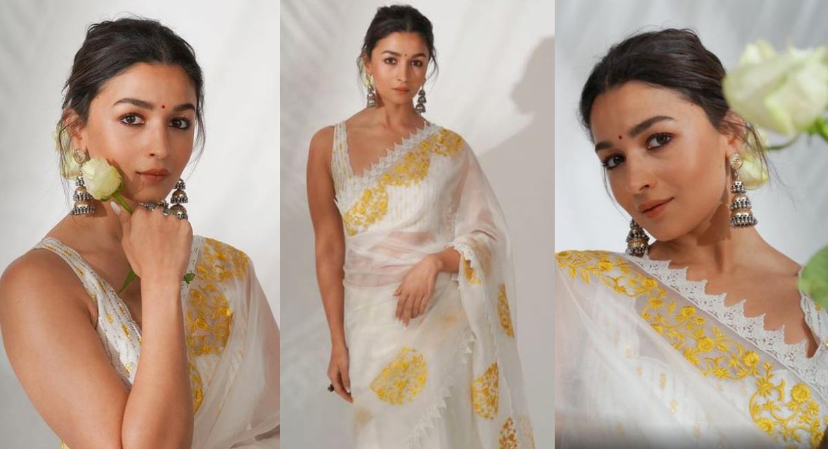Alia Bhatt treats fans with stunning saree clad pictures