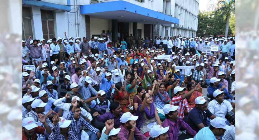 Teachers in Andhra Pradesh continue protest over pay revision