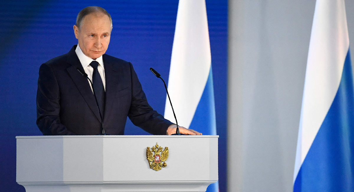 Any attempt to interfere with Russian action would lead to ‘consequences’, warns Putin