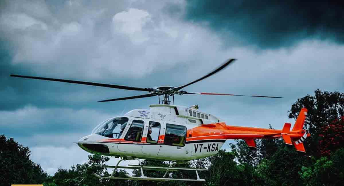 Chopper service launched for Telangana’s tribal fair