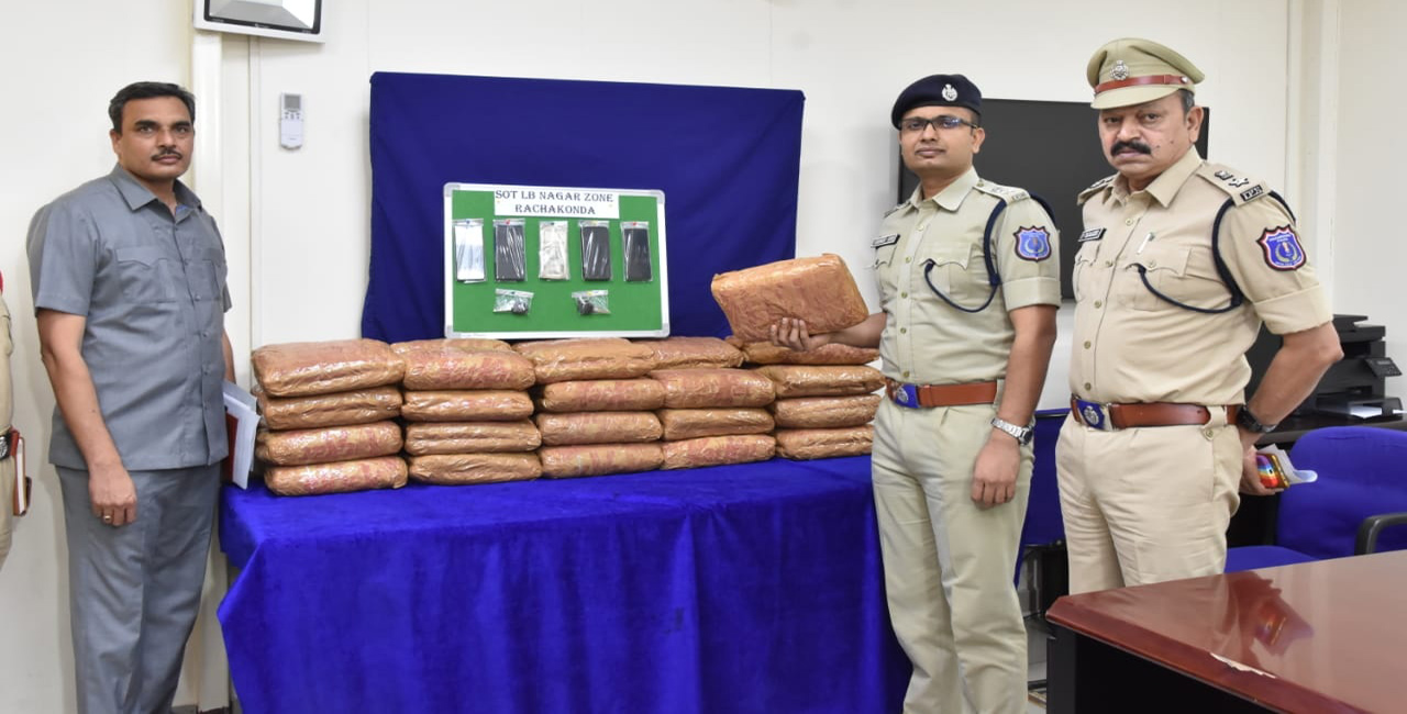 Hyderabad: Drug racket busted, 80 kg marijuana seized