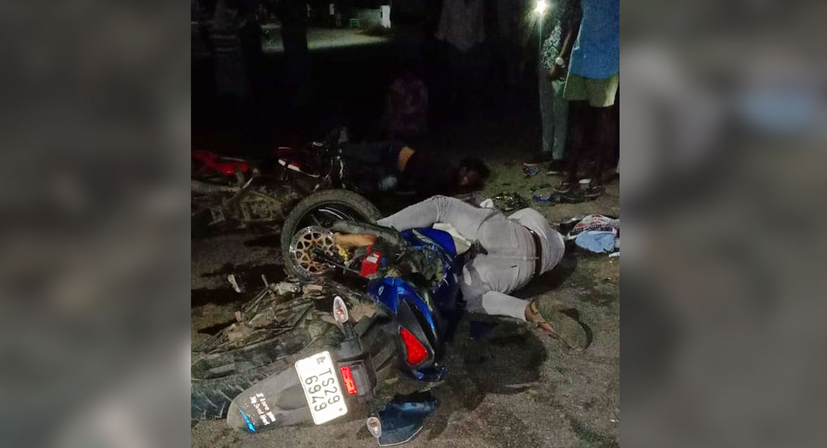 Four die as motorcycles collide in Suryapet district
