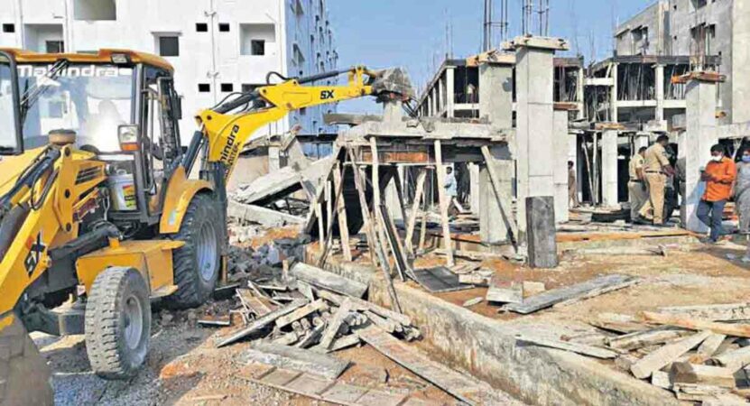 HMDA demolishes six unauthorised structures