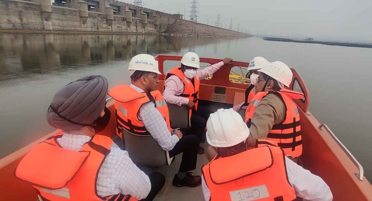 Union Industries Secretary Arun Goel visits NTPC Ramagundam