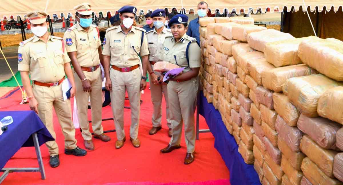 460 kg of ganja seized, 7 arrested in Nalgonda