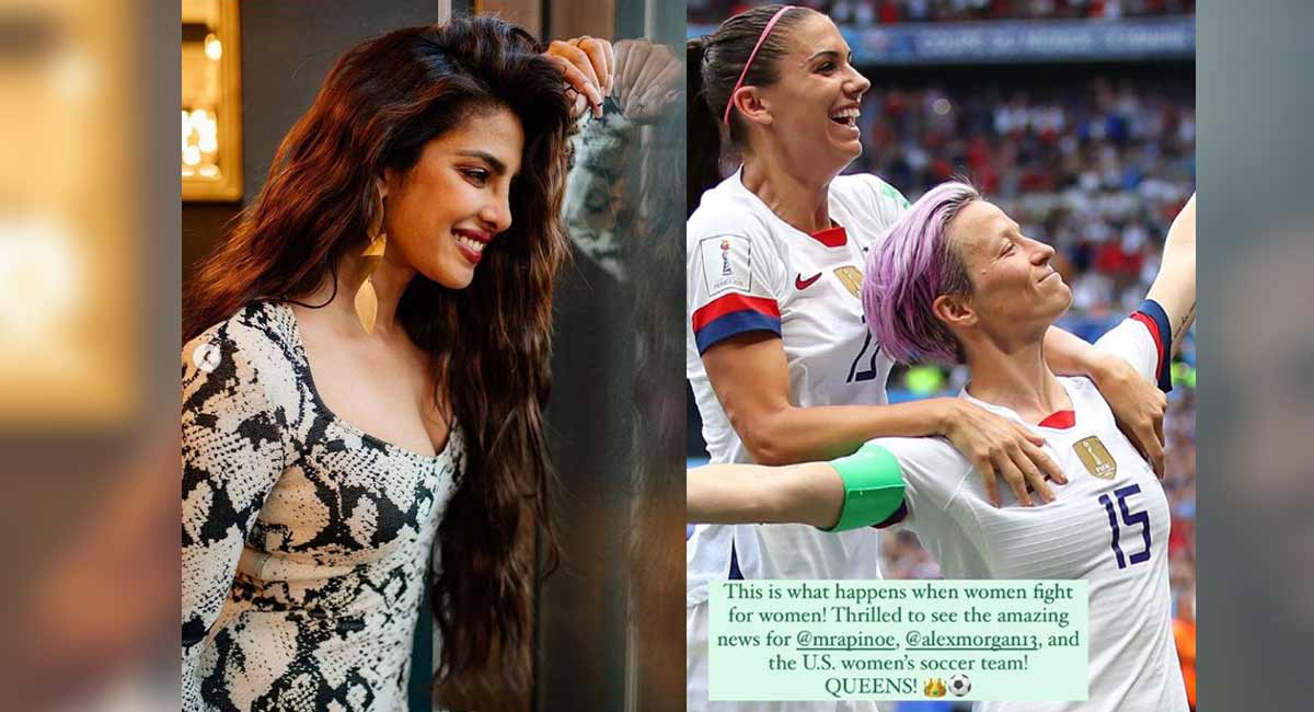 Priyanka Chopra elated after US women’s team, US Soccer reach agreement over equal pay dispute