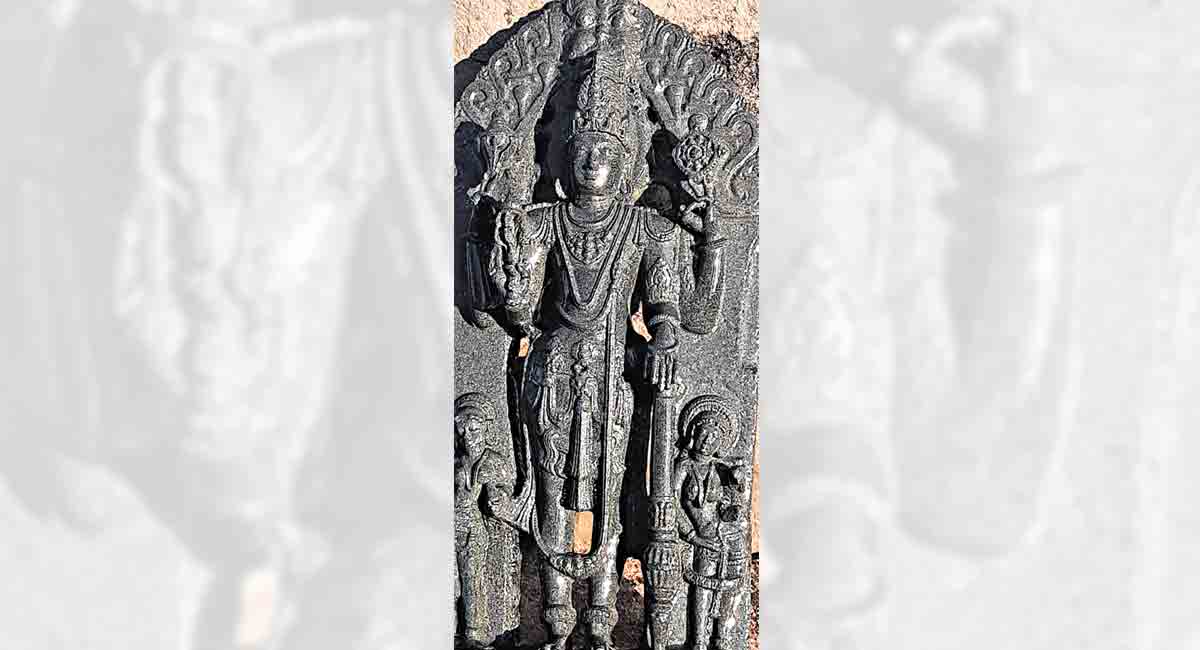 14th century sculpture found in Mahabubnagar