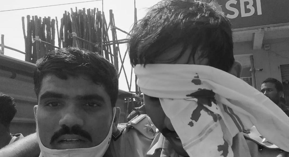 Police officer injured during TRS-BJP workers clash in Nizamabad