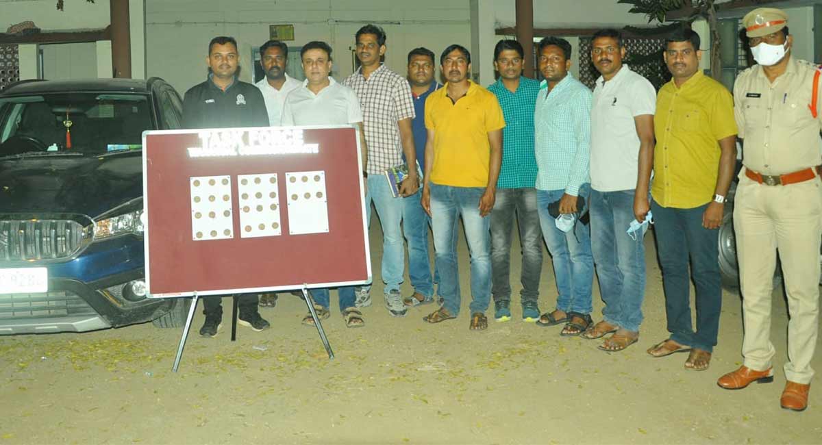 Warangal: Task Force police arrest 4 treasure hunters, seize 30 copper coins