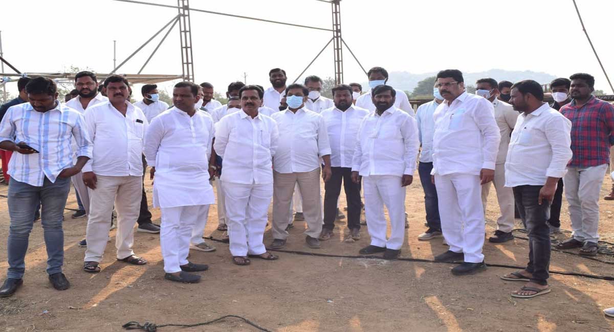 Arrangements in place for CM’s public meeting at Bhongir