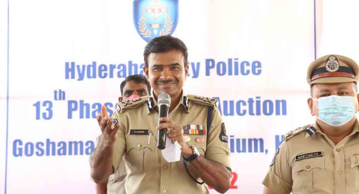 Hyderabad City Police gets Rs.51.7 lakh from auction of abandoned, seized vehicles