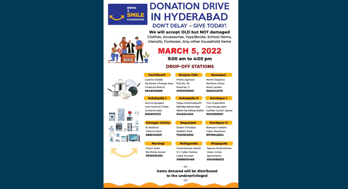 Hyderabadis gear up for donation drive in city