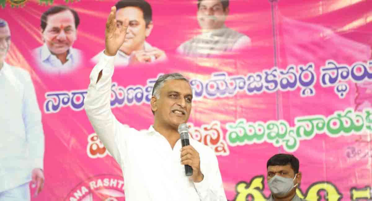 KCR vowed to change the face of backward areas of Sangareddy with SLIP, BLIP: Harish