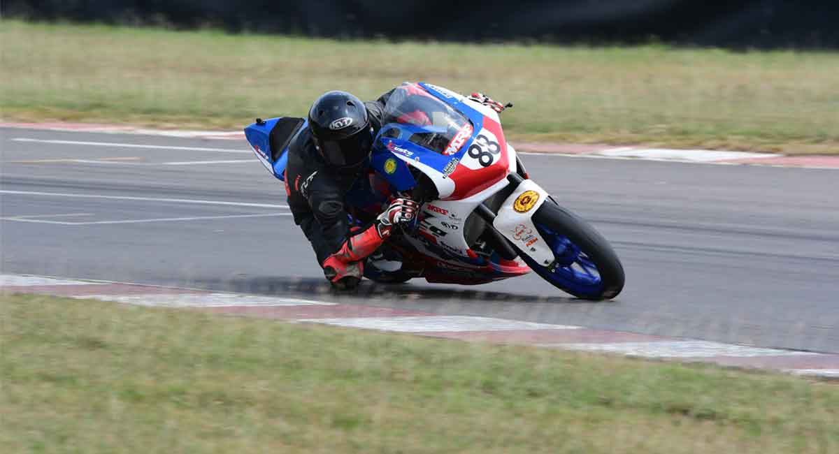 Hyderabad racer Rahil Shetty finishes third