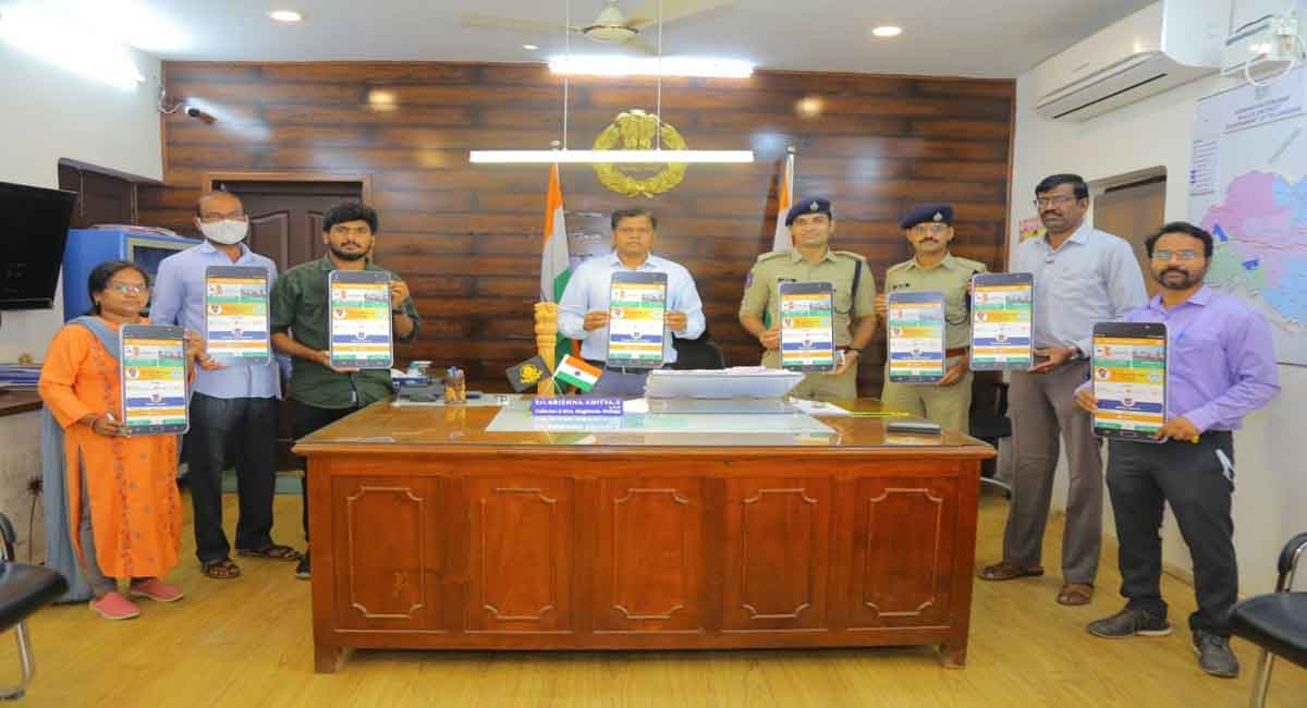 Mulugu Collector launches official website, app for Medaram Jatara