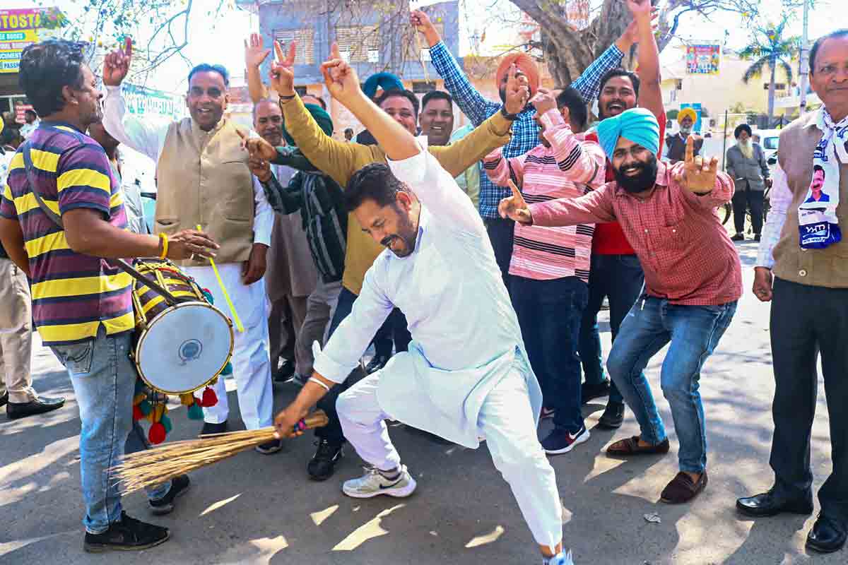 AAP on course to three-fourths majority in Punjab, BJP set for second term in UP, Uttarakhand