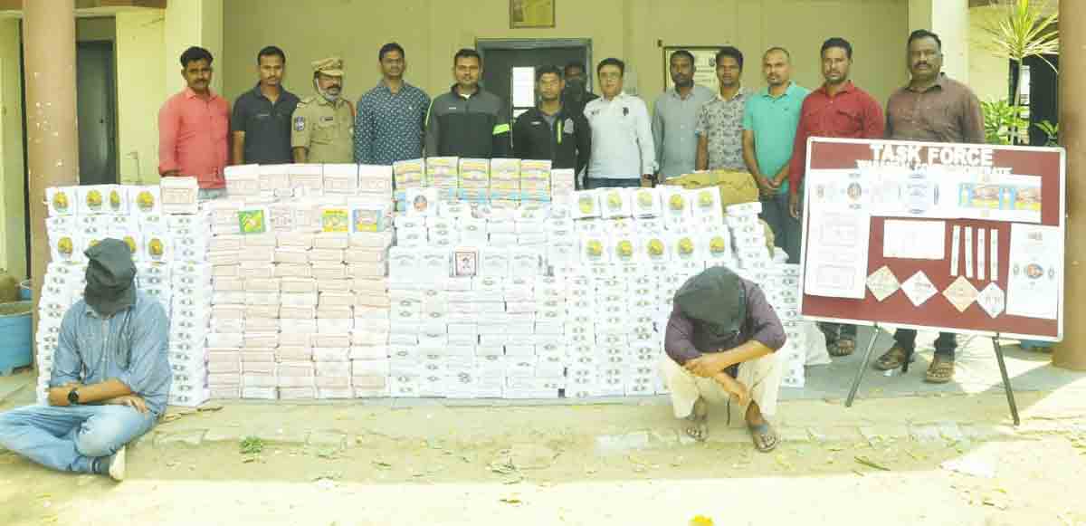 Warangal: Task Force police seize counterfeit beedis, stickers worth Rs 13.32 lakh