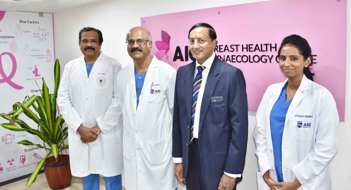 Hyderabad: AIG Hospitals launches Breast Health, Gynaecology Centre