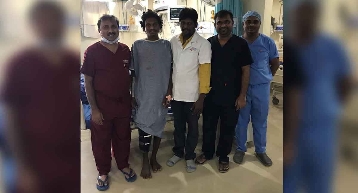 AIMS doctors perform rare, complex surgery in Mancherial