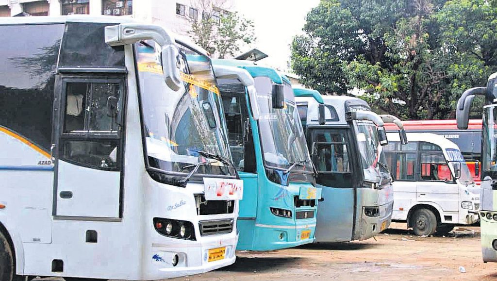 Hyderabad: Private buses booked for overspeeding in Rajendranagar