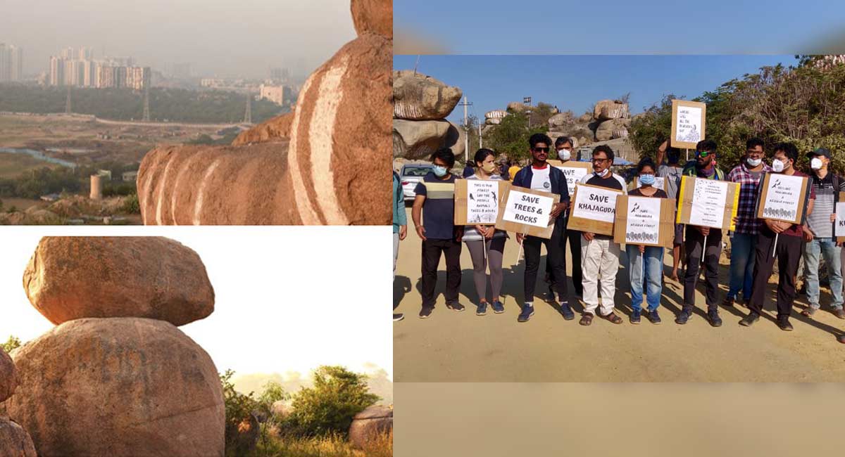 Destruction of Khajaguda rocks: FIR registered, VRA suspended