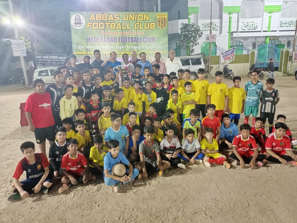 Abbas Union FC celebrates Hyderabad FC title triumph