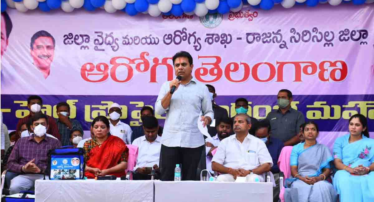 Health profile survey aims to build healthy Telangana: KTR