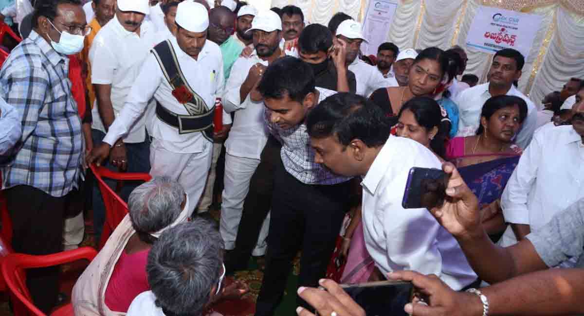 Kothagudem: 6348 persons treated at mega health camp by GSR Trust
