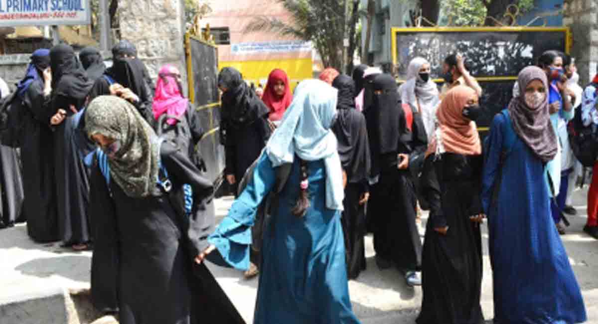 Hijab row: Tension in K’taka college over student posting Pak flag in WhatsApp group