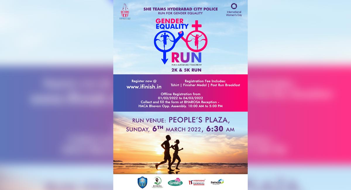 Hyderabad City Police organising ‘Gender Equality Run’ on March 6