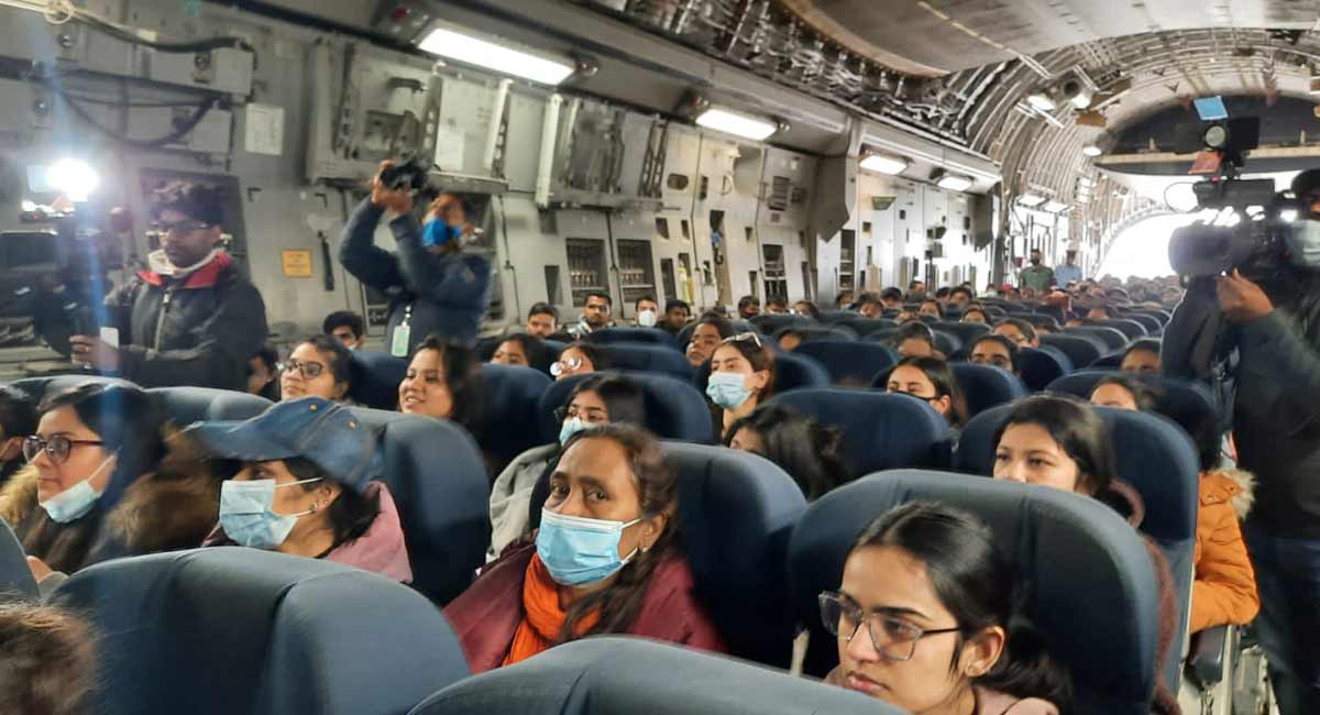 IAF’s 3 evacuation flights with 628 Indians land in Hindon airbase