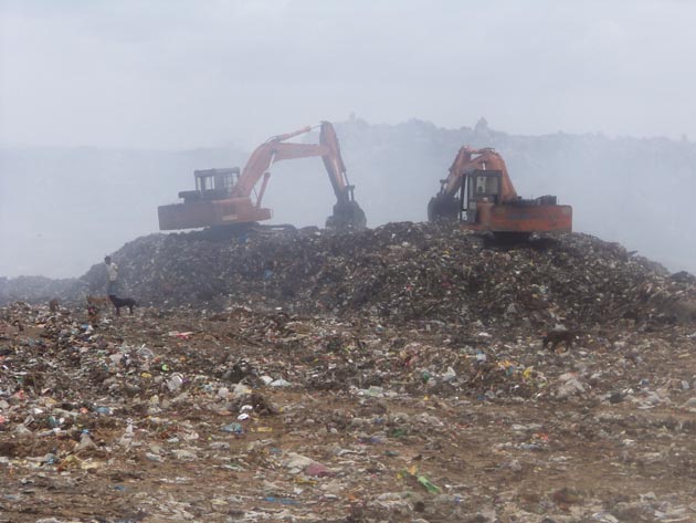 Legacy waste dumpsite remediation in Telangana