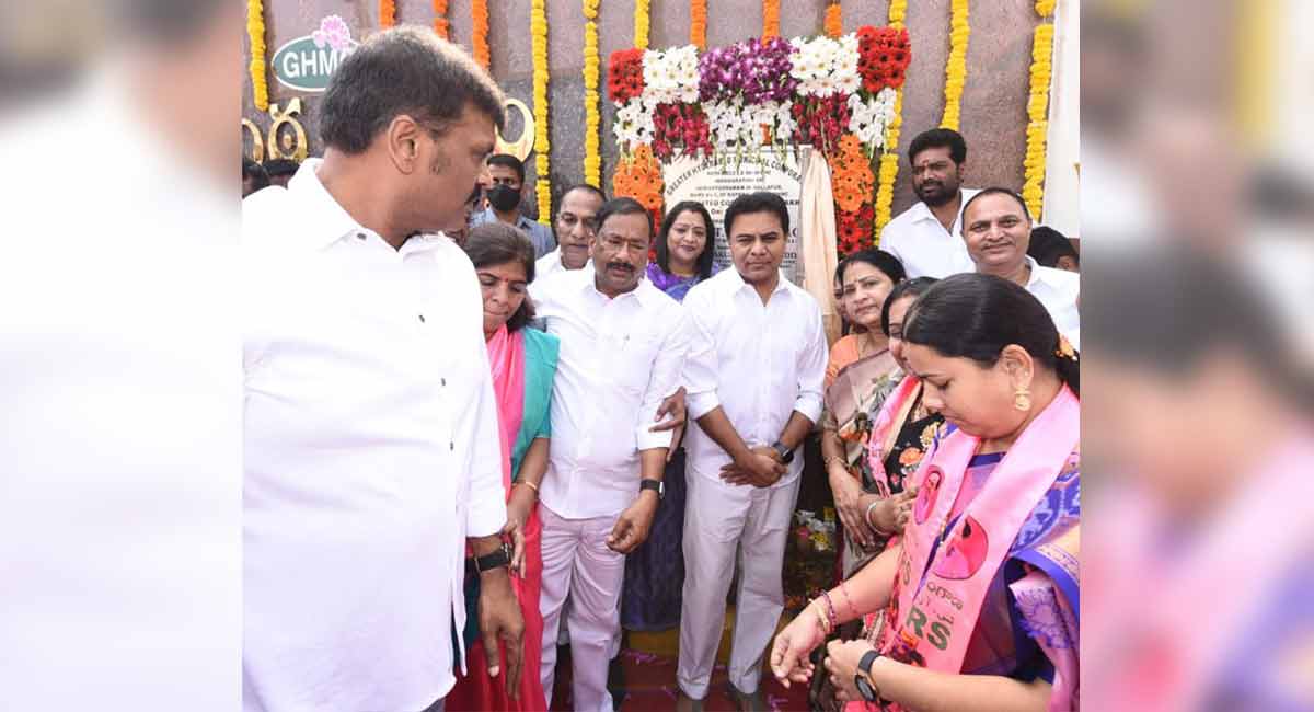 KT Rama Rao inaugurates Uppal Theme Park and Vaikunta Dhamam